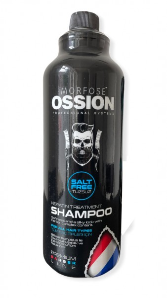 Morfose Barber Line Keratin Shampoo ohne Salze für gesundes Haar mit mehr Volumen 1000 ml