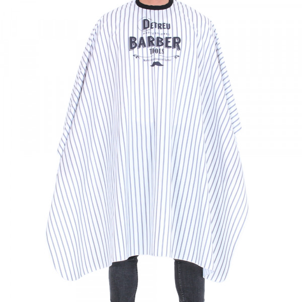 Detreu Barber Haarschneide Umhang Pinstripe