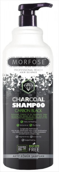 Aktivkohle Shampoo Morfose Charcoal Carbon Black 1000ml